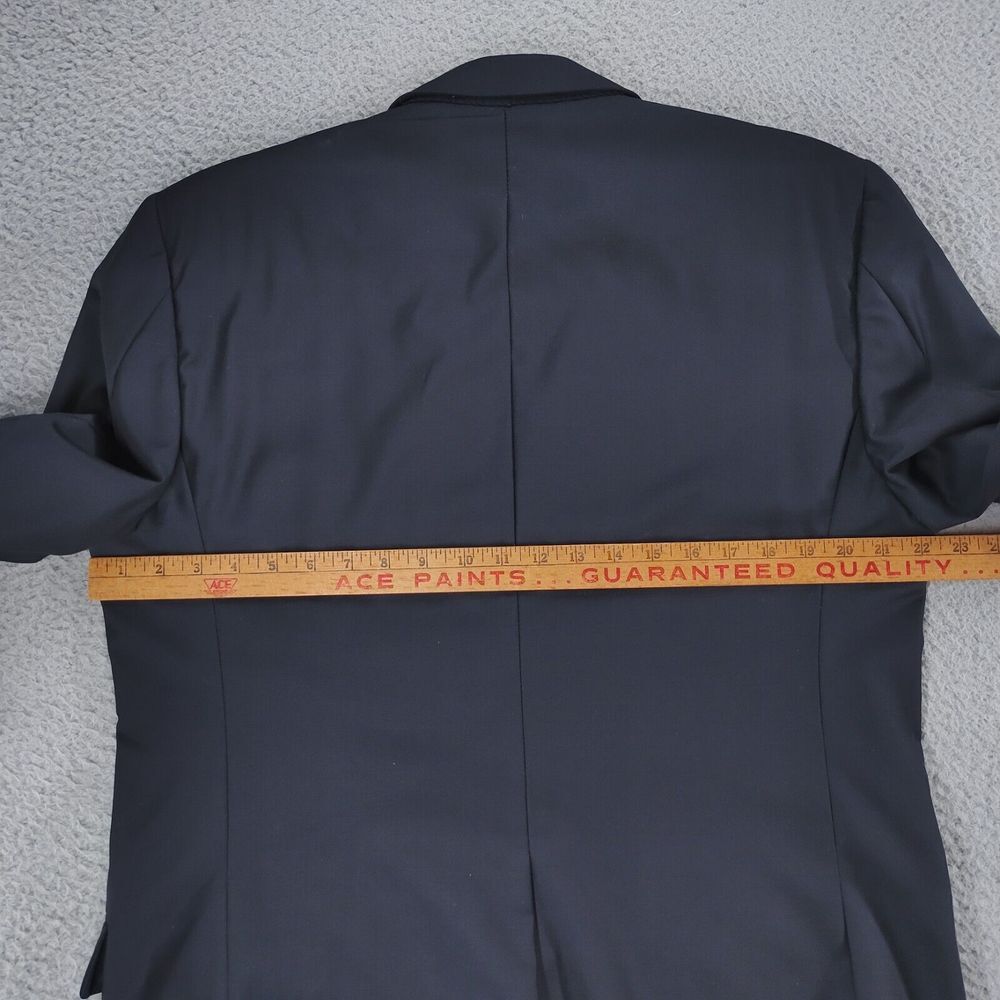 Hickey Freeman Ing Loro Piana Blazer Sport Jacket Mens 41 R Navy Blue 100% Wool - Picture 12 of 16